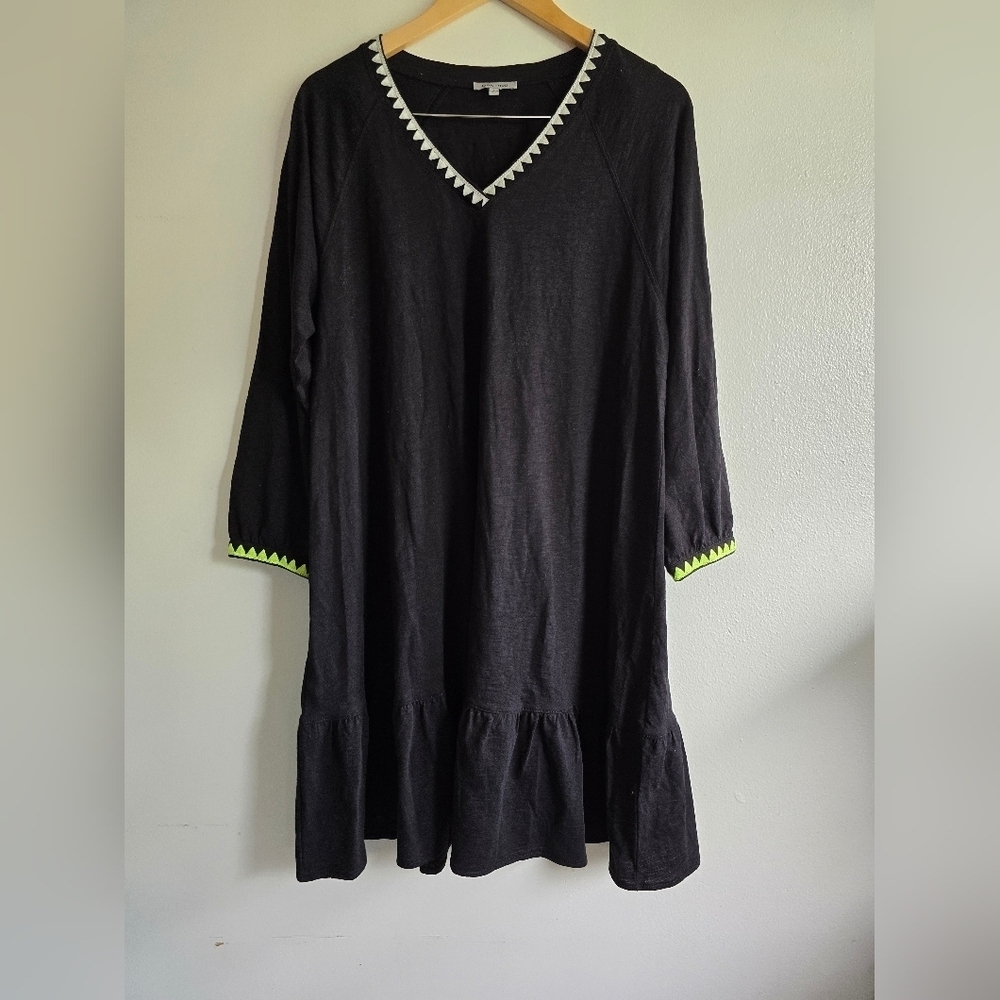 LISA‎ TODD, The Swinger Dress, Black, Size Large - Picture 3 of 10